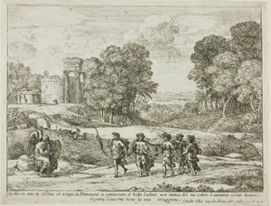 Čas, Apollo a roční období od Claude Lorrain
