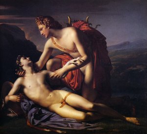 Apollo a Cyparissus, 1820 od Claude Marie Paul Dubufe