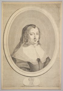 Anny Rakouské, ca. 1645. od Claude Mellan