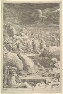 Pohřební procesí Krista, 1678. od Claude Mellan