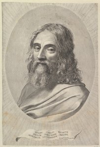 Busta sv. Josefa v oválu. od Claude Mellan
