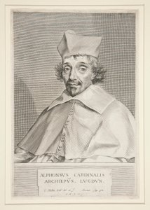Kardinál Alphonse du Plessis de Richelieu (bratr slavného kardinála) od Claude Mellan