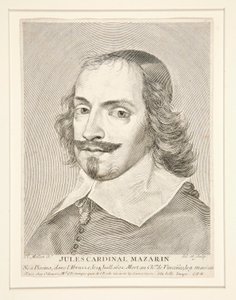 Kardinál Jules Mazarin (1602-1661) od Claude Mellan