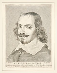 Kardinál Jules Mazarin (1602-1661) od Claude Mellan