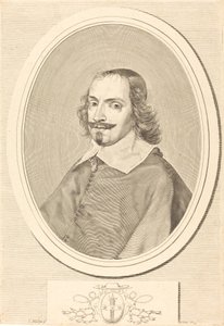 kardinál Jules Mazarin od Claude Mellan