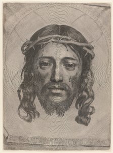 Kristova tvář od Claude Mellan