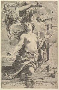 Umučení svaté Kateřiny, 1625. od Claude Mellan
