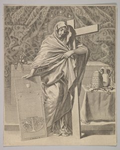 Personifikace víry, 1642. od Claude Mellan