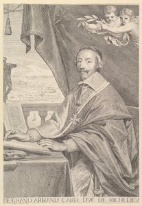 Portrét kardinála Richelieu, 1651. od Claude Mellan