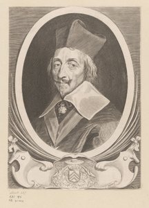 Portrét Armanda-Jeana du Plessis, kardinála de Richelieu od Claude Mellan