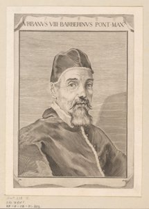 Portrét van Urbana VIII od Claude Mellan