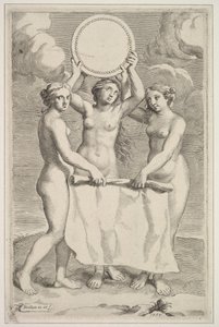 Tři Grácie, 1659. od Claude Mellan