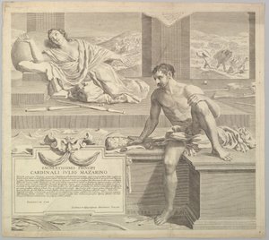 Teologická teze Antoina Talona, 1648. od Claude Mellan