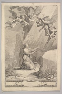 Titulní strana pro François de Sales, Úvod do zbožného života, 1641. od Claude Mellan