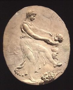 Bacchante a malý satyr