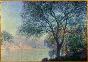 Antibes, pohled na obraz Salis od Clauda Moneta (1840-1926) 1888. Rozm. 0,65 x 0,92 m. Soukromá sbírka od Claude Monet