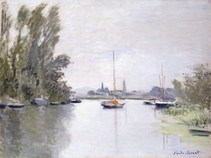 Argenteuil, pohled na Malé rameno Seiny, 1872 od Claude Monet