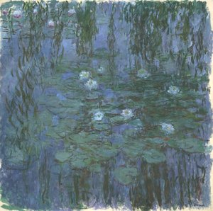 Modré nymfey od Claude Monet