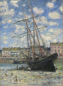 Loď při odlivu od Claude Monet