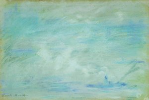 Loď na Temži, efekt oparu; Loď na Temži, efekt mlhy, 1901 od Claude Monet