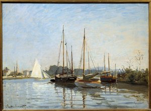 Výletní čluny v Argenteuil Obraz od Clauda Moneta (1840-1926) 1873 Ne. 0,49x0,65 m Paříž, Musee d