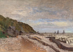 Loděnice u Honfleuru; Loděnice malých lodí, poblíž Honfleur, 1864 od Claude Monet