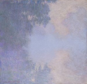 Pobočka Seiny poblíž Giverny Mist, 1897. od Claude Monet