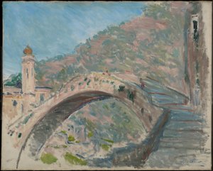 Most v Dolceacqua od Claude Monet