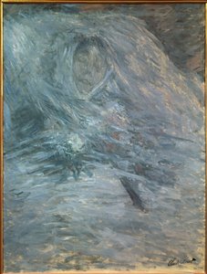 Camille na smrtelné posteli (umělcova první manželka 1847-1879) od Claude Monet