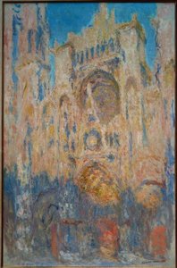 Rouenská katedrála. Sluneční efekt, konec dne od Claude Monet