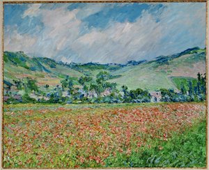 Pole máků (olej na plátně) od Claude Monet