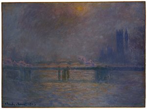 Charing Cross Bridge, Temže, 1900-03 od Claude Monet