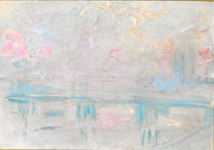 Charing Cross Bridge, cca 1900 (olej na plátně) od Claude Monet