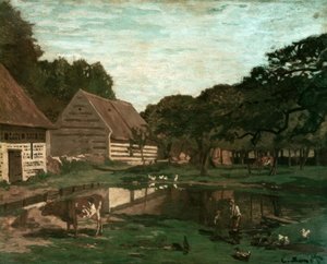 Hospodářský dvůr v Normandii od Claude Monet