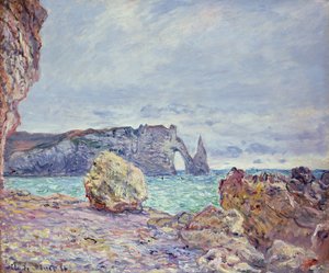 Etretat, pláž a Porte d
