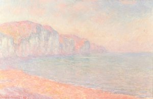 Cliffs of Pourville, ráno od Claude Monet