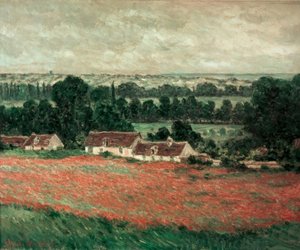 Pole vlčích máků, Giverny od Claude Monet