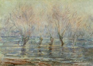Povodeň v Giverny; L"Inondation a Giverny, kolem roku 1896 od Claude Monet