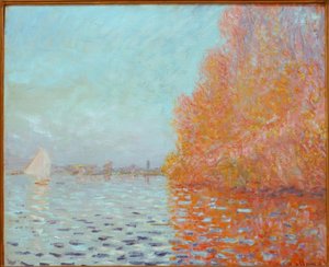 Říční krajina, podzim od Claude Monet
