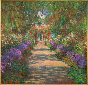 Zahrada v Giverny (malba na plátně) od Claude Monet