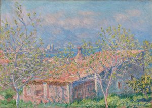 Zahradníkův dům v Antibes od Claude Monet