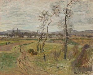 Gennevilliers Plain; The Plain of Gennevilliers, 1877 od Claude Monet
