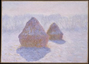 Stohy sena (účinek sněhu a slunce) od Claude Monet