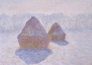 Kupky sena (efekt sněhu a slunce) od Claude Monet