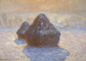 Stohy sena: sněhový efekt od Claude Monet