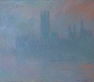 Budovy parlamentu v mlze 1903 (olej na plátně) od Claude Monet