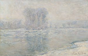 Led, bílý efekt od Claude Monet
