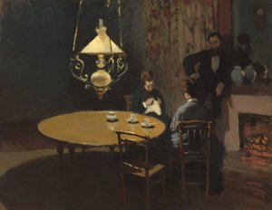 Interiér po večeři od Claude Monet