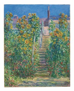 Schodiště ve Vétheuil od Claude Monet