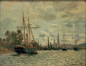 La Seine à Rouen (Seina v Rouenu) od Claude Monet